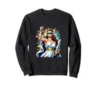 Blind Lady Justice Pop Art Lawyer Law Student Sweatshirt