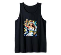 Blind Lady Justice Pop Art Lawyer Law Student Tank Top
