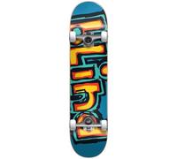 Blind Matte OG Logo FP Complete Skateboard - Bright Red/Teal 7.75"