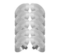Blind Nails Tactile Warning Studs 10pcs Stainless Steel for Walkways | Silver Raised Profile, Non Slip Surface, Pedestrian Crossings and Concrete Surfaces, Urban Safety Use