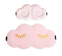 Blind Pleats for Sleeping, Sleep Cover for Men, Cloud-shaped Eye Cover, Blind Wrinkles, Ergonomic Sleep Blindfold with Adjustable, Multifunctional Sleeping Cover for Airplane Travel