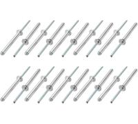 Blind Pop Rivet, 20 pcs Aluminum Open End Blind Rivets 5X(45-50) mm Silver for Aircraft Machines Furniture(50mm)
