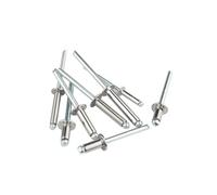Blind Pop Rivet, Dome Head Blind Rivets M2.4-M6.4 4-30mm 304 Stainless Half Steel 10-50 Pcs(4mm,M5(20 Pcs) 304 SS)