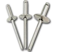 Blind Pop Rivets， 304 Stainless Steel Big Head Pull Rivets Multiple Sizes Pack(M3.2x14mm 50pcs)