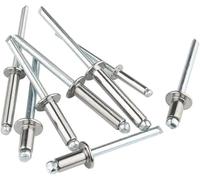 Blind Pop Rivets, Blind Rivets Dome Head Pop Rivet M2.4 to M6. 4mm to 30mm 304 SS Half Steel 10-50 Pcs(18mm,M6.4(10Pcs) HalfSteel)
