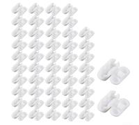 Blind Pull Cord Connector Clips White Plastic For Standard Size 10 Ball Chain Roller Vertical Roman Curtain Chains Living Room Bedroom Kitchen Window Shade Repair Hardware 30 Pcs(50pcs)