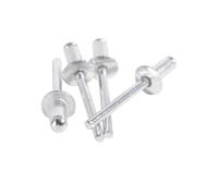 Blind Rivet， Aluminum Mushroom Head Break Mandrel Blind Rivets M3.2 to M6 6-25mm GB Pack of 10/20 Pcs(16mm,M4.8(10PCS))
