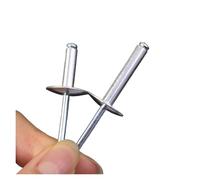 Blind Rivets 100/20pcs Large Flange Blind Rivets Aluminum Pop Rivet Assortment Kit Screw Nails Duct Boat Fastener Home Hardware(100PCS,16mm)