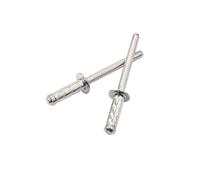Blind Rivets 30/50pcs Stainless Steel Blind Rivet Multi-Grip Capability Large Blind Side Bearing Area(30Pcs,4x25 mm)