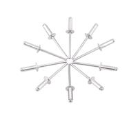 Blind Rivets 5/50ps M2 .4 M3 .2 M4 M5 M6 Aluminium Dome Round Pop Open Hollow Core Pulling Blind Dropper Self-plugging Rivet(50Pcs M3.2,10mm)
