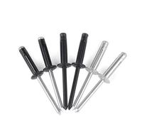 Blind Rivets Fasteners Set, Blind Rivets Aluminum Alloy Claw Folding Lantern Assorted Sizes M3.2-M6.4 Multicolor Pack(M6.4 X 23 (10pcs),White Al)