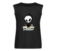 Blind Skateboard Logo Skater Vest Tank T-Shirt Graphic Mens Black Top Unisex Sleeveless Tee XXL
