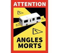 Blind Spot Angles Morts Motorhome Campervan RV Safety Gloss Self Adhesive Sticker French Guidelines 17cm x 25cm 250mm x 170mm