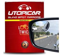 Blind Spot Convex Car Mirror: Rear view | Rearview Mirror Accessories for Car Interior - Women and Men Use Our Automotive Blindspot Mirrors for Larger Image and Improved Traffic Safety (2 pack)