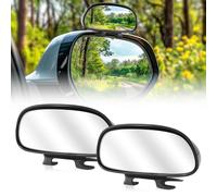 Blind Spot Mirror Adjustable 360 Degree Car Side Mirror, HD Glass Rear View Exterior Accessories for Car SUV Frame Thickness Less than 5MM (2Pcs)