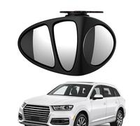 Blind Spot Mirror- Three Sided Wheel Safety Reflector | 360 Degree Adjustable Rear View Aid For Reversing Parking | Lane Change Assistance Wide Angle Visual Support Vehicle Corner Awareness Tool Drivi