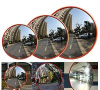 Blind Spot Mirror with130 Degree Wide Angle Convex Mirror for Driveway Exit Road Safety Traffic Safety Mirror Convex Road Mirror for Warehouse Office Parking Lots Shop Security(45cm)