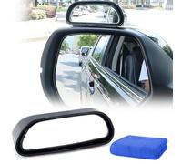 Blind Spot Mirrors, 2PCS HD Glass Wide Angle Mirrors for Cars Safety Auxiliary Mirror Curved Mirror for Universal Cars