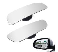 Blind Spot Mirrors for Cars 2 Pack, Adjustable 360° Rotatable Convex Glass | Glass Wide Angle Rear View Mirror with Separate Lens & Base, Waterproof Car Mirror for Cars, SUVs & Trucks