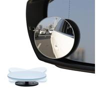 Blind Spot Mirrors for Cars - 2 Pack Round Frameless Adjustable Convex Rear View Mirrors, 360° Rotating HD Wide Angle Mirror for Cars, SUVs, Vans & Trucks by ZMA1