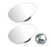 Blind Spot Mirrors For Cars, 2Pcs 360° Rotate Sway Silver HD Glass Wide Angle Mirror, Car Blind Spot Mirrors for Enhanced Visibility During Lane Changes and Parking