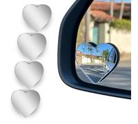 Blind Spot Mirrors for Cars, 4 PCS Heart-Shaped Design Car Blind Spot Mirrors, Universal Fit for Cars Trucks and SUV, Safety with Wide Angle View Easy Installation Car Accessories