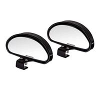 Blind Spot Mirrors Rearview Mirror Adjustable Car Auxiliary Mirror Universal Wide Angle for Universal Cars 2Pcs Black