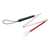 Blind Stick, Folding Walking Stick Non Slip Aluminum Blind Cane with Reflective Crutch for The Blind Men Women Children(#1)