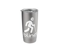 Blind The Ultimate Ad Block Funny Blind Person Stainless Steel Insulated Tumbler