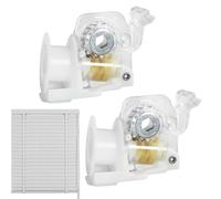 Blind Tilt Mechanism Replacement - Tilt Mechanism For Hexagonal Rod Set Of 2 Low Profile Cord Tilt Control With Transparent Thin Lines Drapery Accessories For Office Installation Interior Design Use