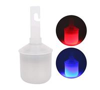 Blind Walking Cane Tip, Powered By Battery Red and Blue Light Flashing Easy To Install Cane Rolling Tip for Street for Blind for Outdoor