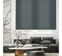 Blindecor Ara - Plain translucent roller blind, pastel grey, 100x175 cm (width x height)