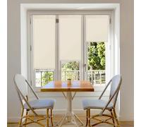 Blindecor Plain - Aure “No Tools Required”. Translucent Roller Blind, Beige, 107x180 cm (width x height)