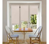 Blindecor Plain - Aure “No Tools Required”. Translucent Roller Blind, Light Brown, 87x180 cm (width x height)