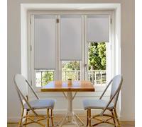 Blindecor Plain - Aure “No Tools Required”. Translucent Roller Blind, Silver Grey, 62x180 cm (width x height)