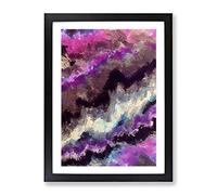 Blinded By Light Abstract Framed Print for Living Room Bedroom Home Office Décor, Wall Art Picture Ready to Hang, Black A2 Frame (62 x 45 cm)