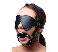 Strict BDSM Bondage Blindfold Harness And Ball Gag