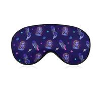 Blindfold Night Eyeshade Sleep Masks Eye Sleep Shade Cover No Pressure Blackout Eye Mask (Girl Moon Goddess Art)