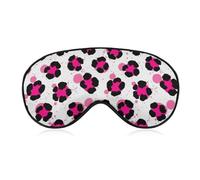 Blindfold Night Eyeshade Sleep Masks Eye Sleep Shade Cover No Pressure Blackout Eye Mask (Paint Splatter Cheetah Leopard Print Pink)