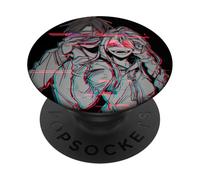 Blindfolded Toxic Anime Couple Glitch Dark Romance Sketch PopSockets Adhesive PopGrip