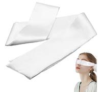 Blindfolds for Adult Play/Adults Couples/Party Games, 4.92ft Satin Eye mask, Polyester Satin Sleep Mask, Romantic White Blindfold for Valentine's Day