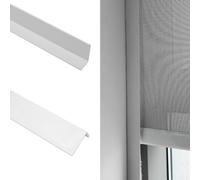 Blindify Light Blockers Blackout Side Tracks, PVC Blackout Side Strips for Window Shades and Blinds, Light Blocking Strips for Bedroom 2 Pcs(White, 58")