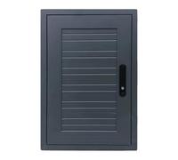 Blinds Access Double Panel Aluminum Frame Decorative, Drop in Air Conditioner Access Door with Window Seal, Shower Valve Cover Plate Trim Kit(Gray)(700X1200Mm/28X48In)