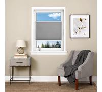 Blinds Custom Pleated Blind 110 x 220 cm Quick Fix and Easy to Install Vertical Pleated Window Blind Includes All Assembly Parts For Windows Doors Shades, Light Grey