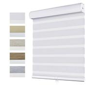 Blinds for - Dual Layer Cordless Day & Night Translucent/Blackout Curtains for Home & Office 85% Light Blocking 75cm W x 160cm H Elegant Privacy Solution