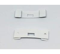 Blindspares Repair curved Rigid PVC vertical blinds, pack of 2 white Vane Savers