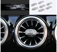 Bling accessories air conditioner outlet Fit for Mercedes-Benz 2019-2021 A B GLB CLA GLA Modified interior Rhinestone applique decoration wreath (Air outlet sticker (7 pcs/set))