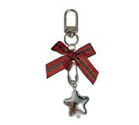Bling Alloy Star Charm Practical Organizer Stylish Winter Celebration Accessories Alloy Keychain Jewelry, フリーサイズ