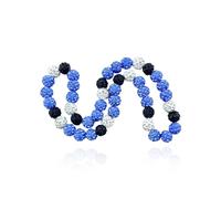 Bling Baseball Necklace Ice Collection Necklace for Boys Men,Glitter Rhinestone Baseball Beaded Necklaces for Competitive Athletes,Inspired Sports Jewelry Gift Accessory 16" 18" 20", 18", clay, No