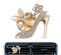 Bling Bleed Clip, Rhinestone Car Ventilation Clip,Car Air Vent Clip Charm|High Heel Decorative Car Air Freshener Clip for Girls, Women, Stylish Car Decoration, Car Accessories
